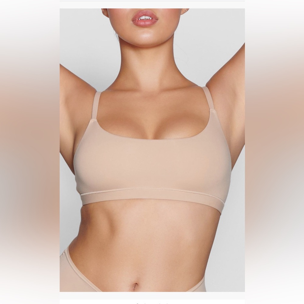 SKIMS Bralette & High-Waisted Panties Set Brown Size 4X